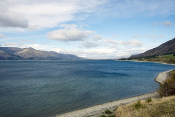 Obraz premium Lake Hawea,South Island,New Zealand