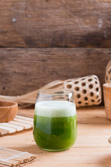 Herbal juice of green momodica , Balsam apple, Balsam pear, Bitter cucumber , Bitter gourd