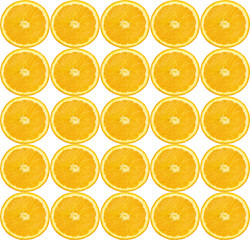 Orange Slices Seamless Pattern Background