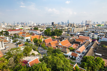 Bangkok city skyline view