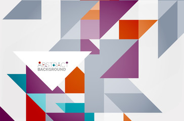 Fototapeta premium Triangle pattern design background