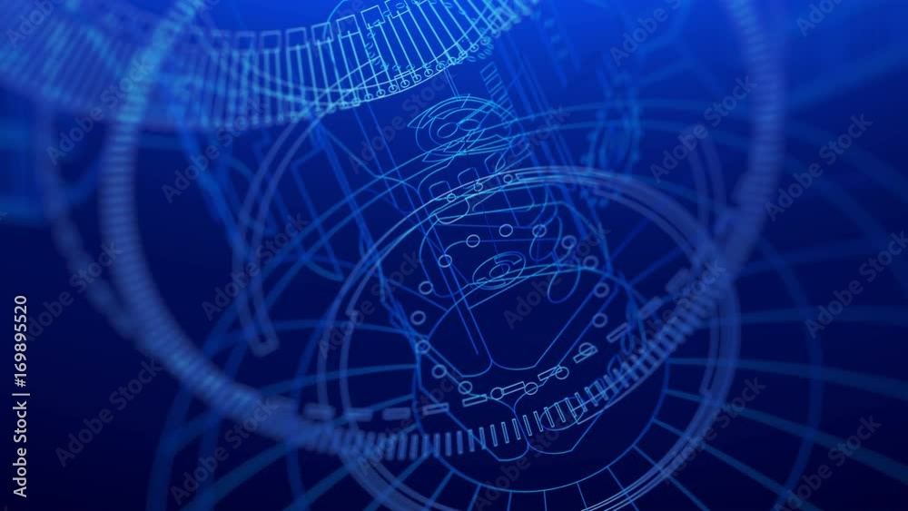 Poster telecommunications satellite in space, close-up, drop-down solar panels goes into the geostationary 