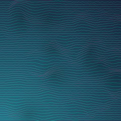 Illustration of Digital Sound Wave Distortion. Vector Equalizer Frequency Glitch Effect