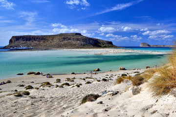 Balos lagoon on Crete island, Greece.