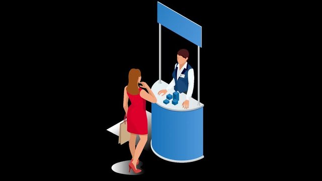 Alpha Channel Business man Marketing Strategy 