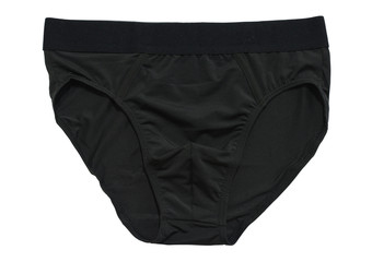 man underwear brief color black on white background
