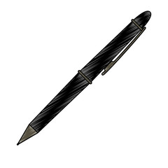 pen icon to pencils colored silhouette
