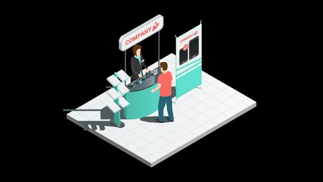Alpha Channel Business man Marketing Strategy 