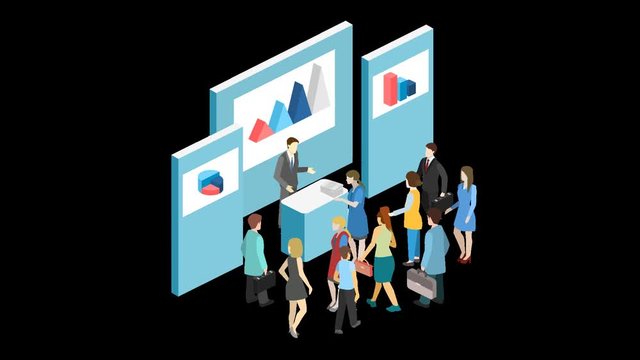 Alpha Channel Business man Marketing Strategy 