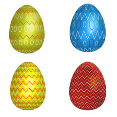 colorful easter eggs 