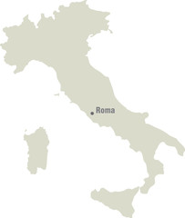 Fototapeta na wymiar Italy map. vector illustration