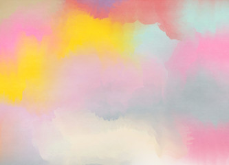 Abstract colorful watercolor for background. Digital art painting