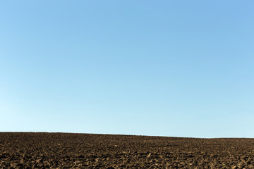 Earth in a field for agricultural cultivations