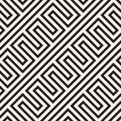 Abstract geometric pattern with stripes, lines. Seamless vector ackground. Black and white lattice texture.