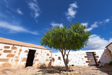 A rustic stone house on the island of Fuerteventura. Canaries. Spain