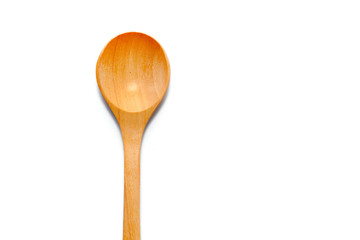 Wooden Spoon isolated on white background