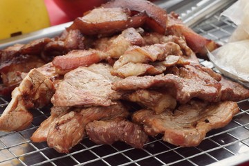 pork barbecue grill street food