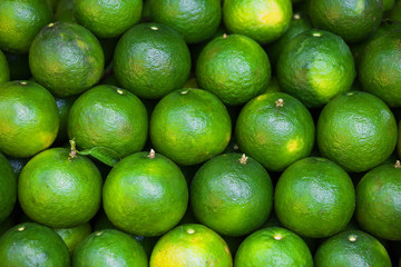 A lot of fresh limes