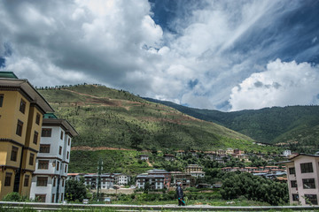 Thimphu City in Bhutan