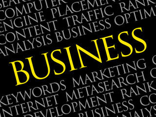 BUSINESS word cloud, business concept