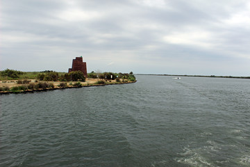 Mirador del Zigurat el Garxal en Riumar, delta del Ebro, Tarragona (Catalu&ntilde;a)