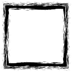 Grunge hand drawn splash  paintbrush squares. Curved brush stroke - 169907318
