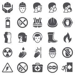 Occupational Safety Health Icons