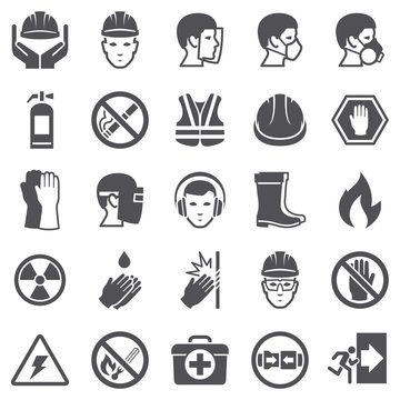 Occupational Safety Health Icons