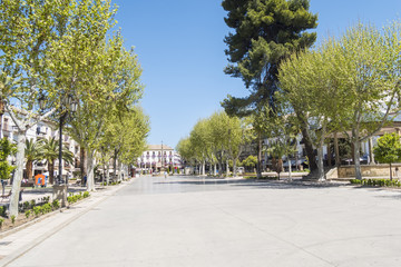 Paseo de la constitucion, Baeza, Jaen, Spain