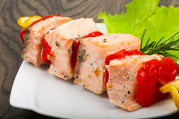 Salmon Skewer