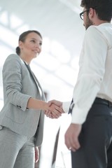 close-up. handshake business partners