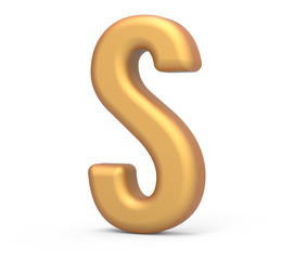 Fototapeta premium golden letter S