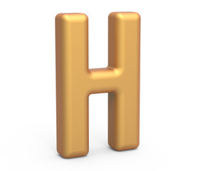 golden letter H