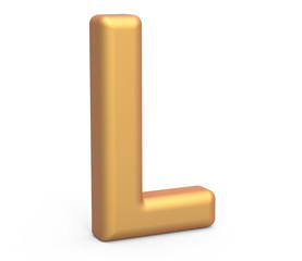 golden letter L
