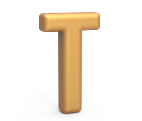 golden letter T