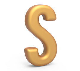 golden letter S