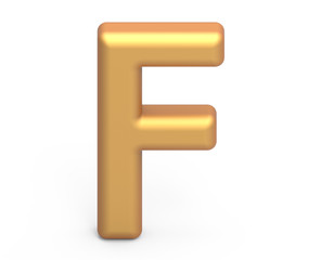 golden letter F