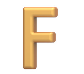 golden letter F