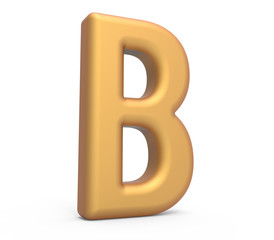 Obraz premium golden letter B