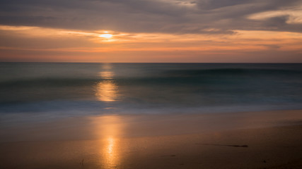 Obraz premium sunset seignosse aquitaine france