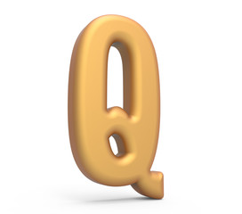 Obraz premium golden letter Q