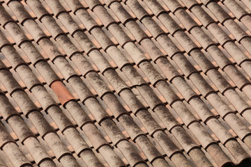 Dach Dachziegel in Südeuropa Spanien