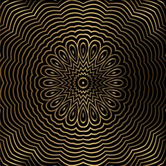 Abstract Background with circle gold object