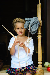 little girl in folk life