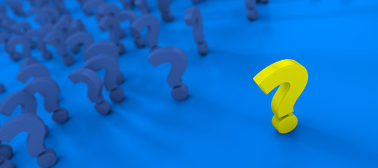 Fragezeichen - Konzept Frage, FAQ, Lösung oder Problem