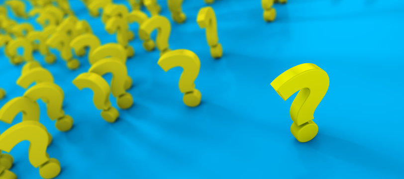 Fragezeichen - Konzept FAQ, L&ouml;sung, Problem oder Antwort