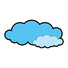 clouds sky isolated icon vector illustration design