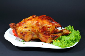 Appetizing dish of chicken.