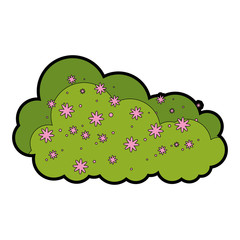 bush garden isolated icon vector illustration design