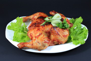 Appetizing dish of chicken.